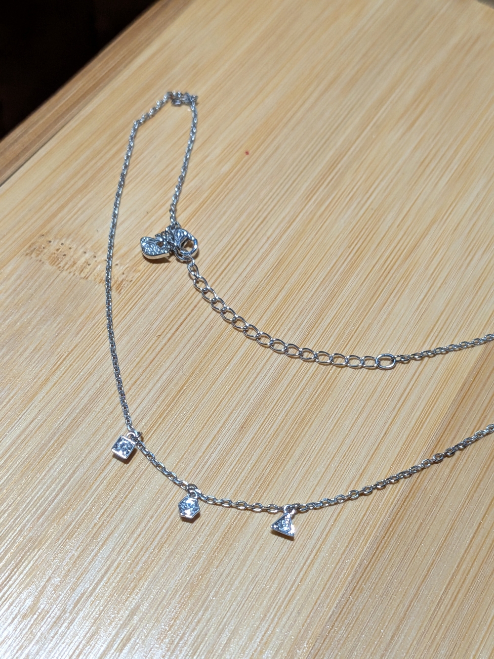 Swarovski: Dainty Geometric Pendants Necklace